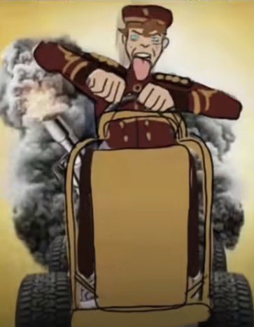 BaronessBellhop's tweet photo. Carting himself across the TL. https://t.co/p6vpuEZUrE