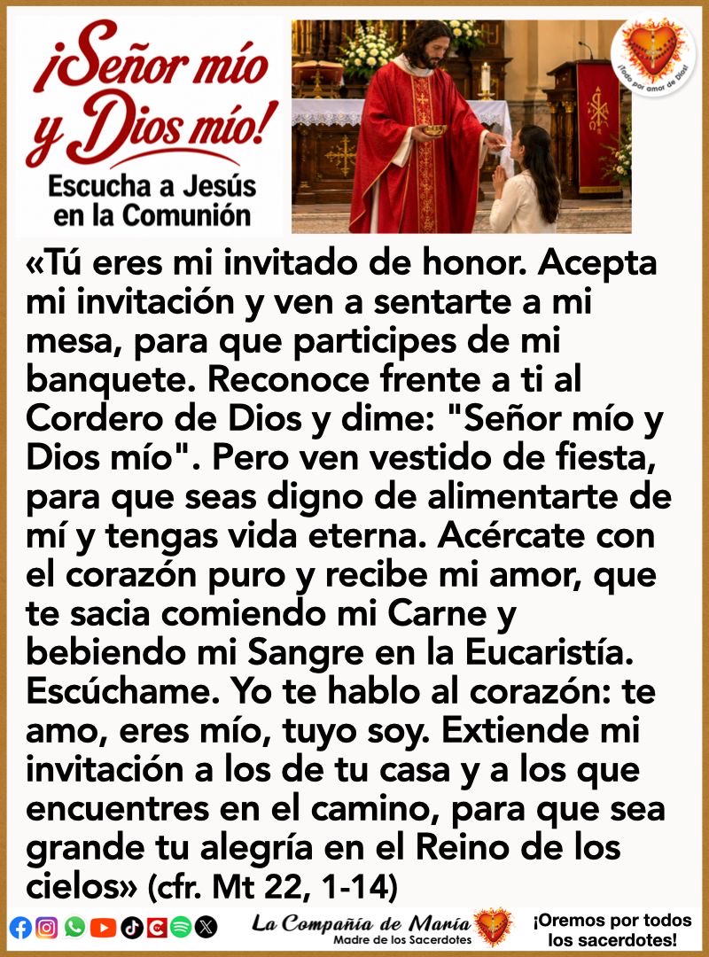 LaCompdeMaria's tweet photo. Oremos por todos los sacerdotes🙏 
https://t.co/VkFMHXaaBO
#sacerdote#maternidad espiritual https://t.co/p6FmZxhaTW