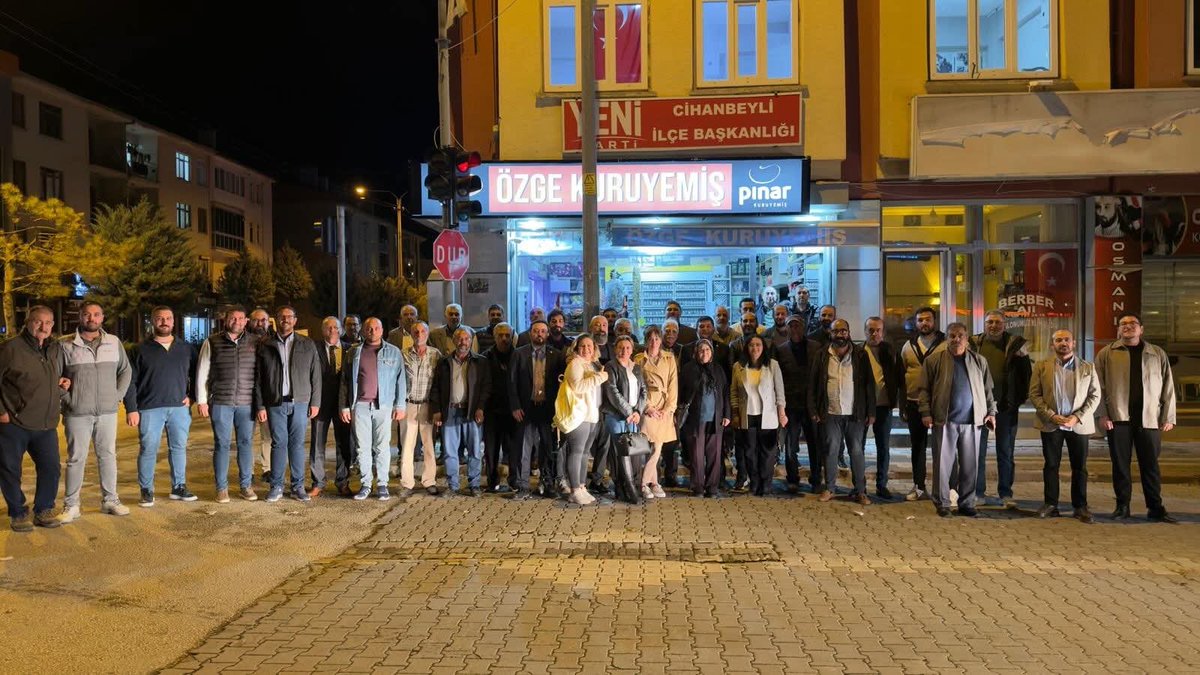 _ahmettyigitt's tweet photo. Cihanbeyli’de partililerimizle yoğun katılımlı bir buluşma gerçekleştirdik. İlgi ve destekleri için tüm yol arkadaşlarımıza gönülden teşekkür ediyorum.

Birlikte güçlenecek, Konya için birlikte başaracağız!

Yürüyelim arkadaşlar!

Ahmet YİĞİT
Yeni Parti Konya İl Başkan Adayı https://t.co/ARSTnRuPRJ