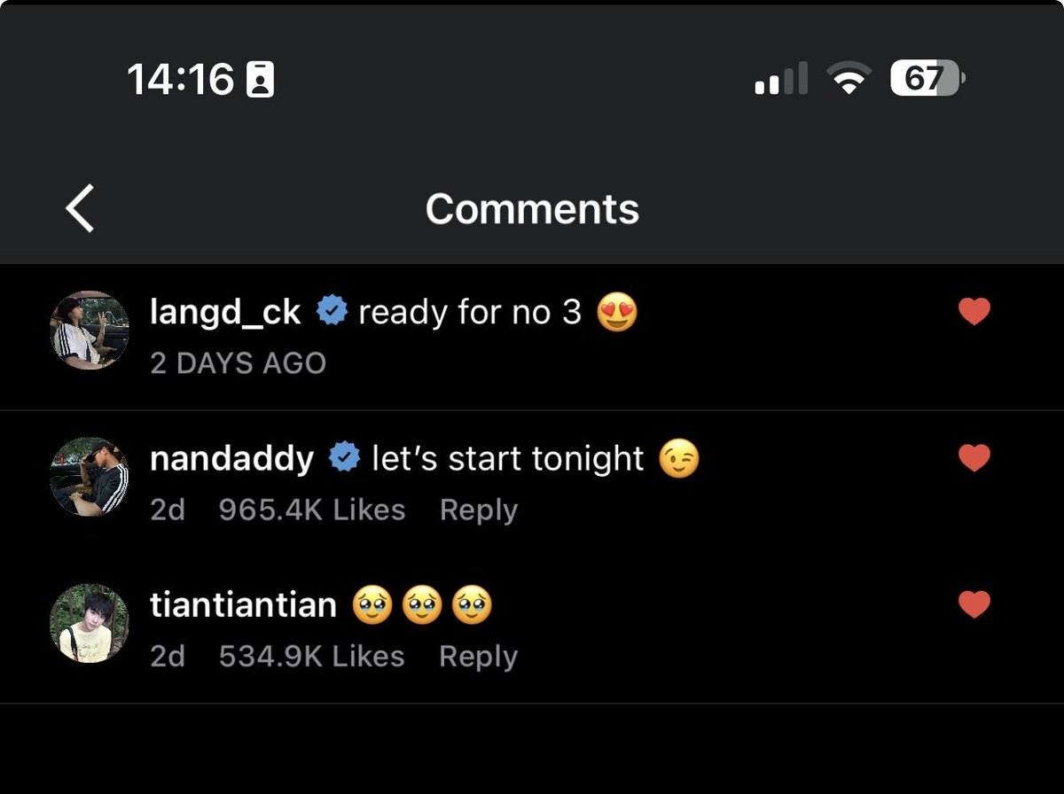 swearonbible's tweet photo. • a #changlang socmed au 

in which ig user langd_ck wants to give his husband another baby https://t.co/9zDwSsUKqR