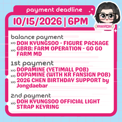 SomeStore's tweet photo. Payment Deadline Reminder for October 15, 2026:
