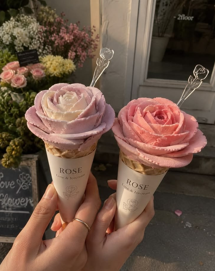 petalesblancs's tweet photo. Rose-Shaped Gelato https://t.co/nSZOFQmKbh