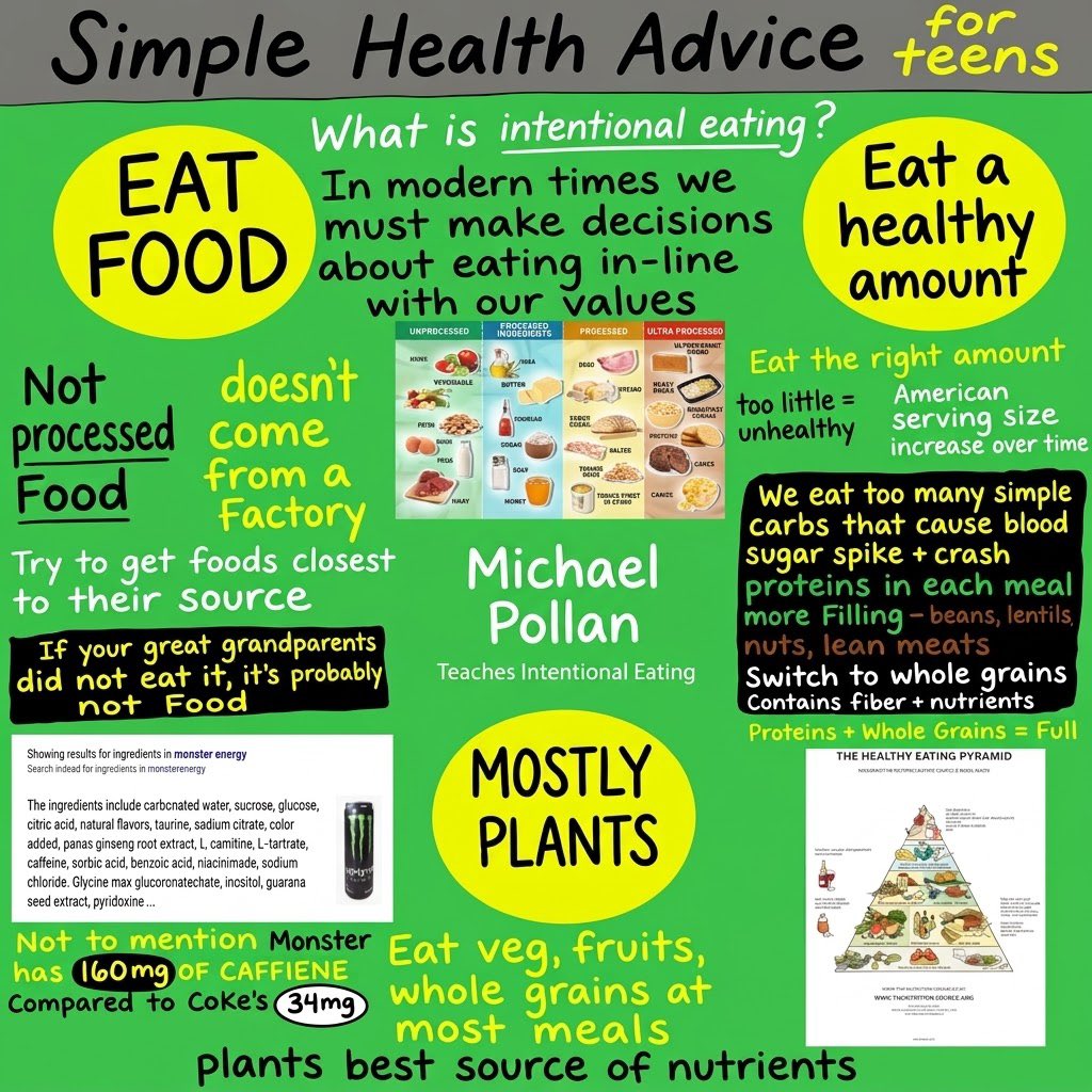 Rugnettanews's tweet photo. Simple eating advice from #MichaelPollan https://t.co/kIvVQW2hdK