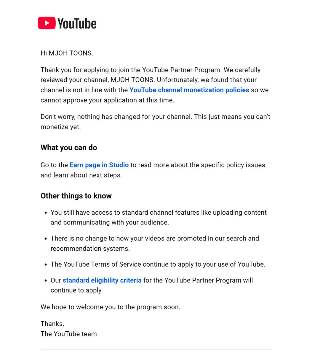 MJOHTOONS's tweet photo. Hi
@TeamYouTube @YouTube @YouTubeCreators, After waiting 98 days and deleting 40 self-made Blender 3D animation videos, my channel MJOH TOONS (https://t.co/HdQGJAGu56) was rejected AGAIN for "Misleading Family Content".   
YouTube is my only full-time livelihood after 4-5 years of hard work. 
Losing months of earnings and facing another 90-day wait is pushing me into severe depression. 
My 3D animated stories are strictly for 13+ teens/adults, not kids. 

I have updated all disclaimers, thumbnails, tags, and content style.  

Please check my recent 4 videos to see the changes.    
I assure 100% compliance moving forward.  
Please give my channel a manual re-review. 
This is deeply unfair, please help!