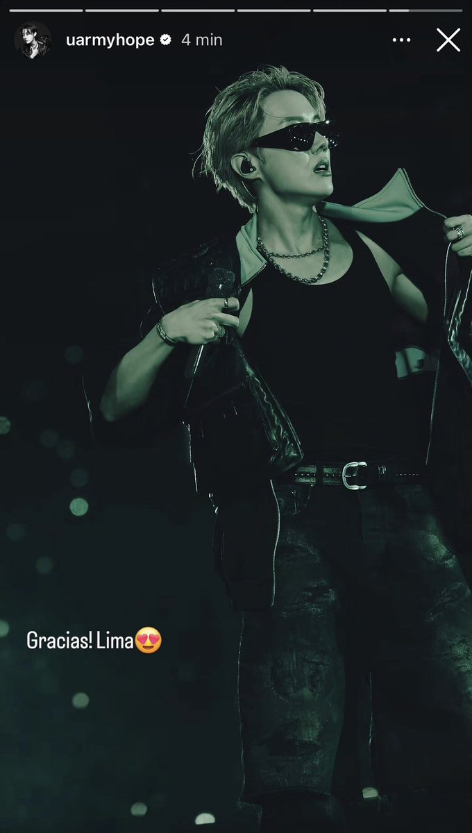 RiseOnBangtanAr's tweet photo. 📸 >> Historia de #JHOPE en Instagram.

Gracias! Lima😍

#BTS #방탄소년단 @BTS_twt @bts_bighit https://t.co/OWmFXrLcPq