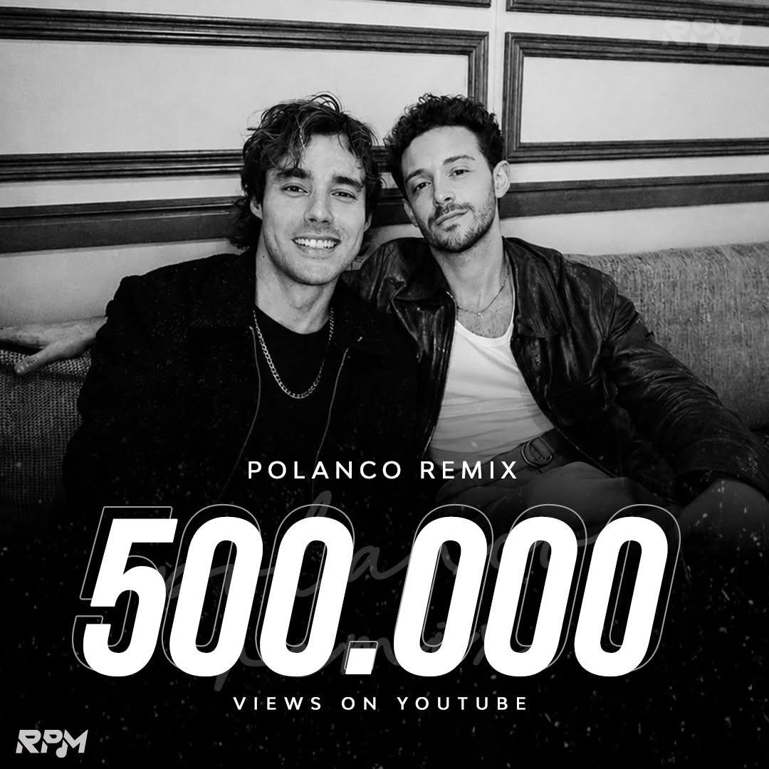 _ruggerocharts's tweet photo. Status update:

#Polanco (Remix) de @_ruggero ft @JorgeBlancoG superó los 500k de streams en Spotify y los 500k de views en Youtube. https://t.co/TaWvRbaM4A