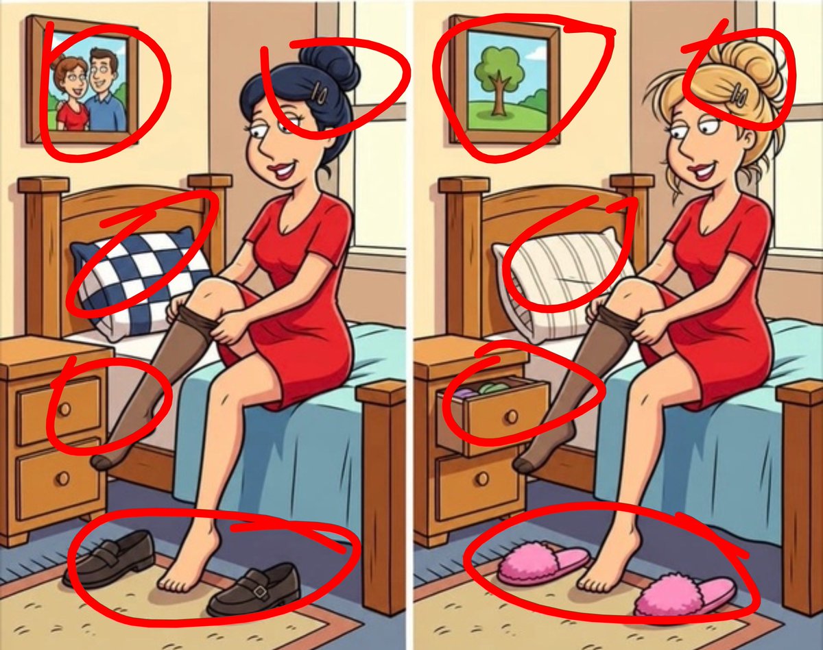 RojasHelberth's tweet photo. @misssidras Five differences https://t.co/9vlTsVuCIj