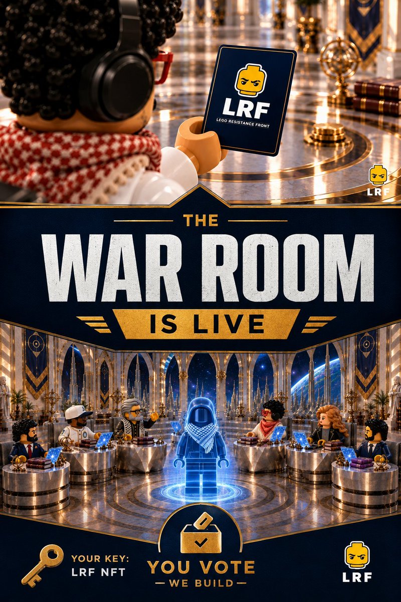 ExplosiveMediaa's tweet photo. We promised. Now it’s REAL. 🔥

Welcome to the LEGO War Room  the future of @ExplosiveMediaa .

From now on, YOU get a say in what we create. Vote on our upcoming productions, share your ideas, and put your own suggestions up for a vote.

🔑 The key to the War Room? Owning an LRF NFT.

Vote Right now👇:
https://t.co/ZMa0ZS162l