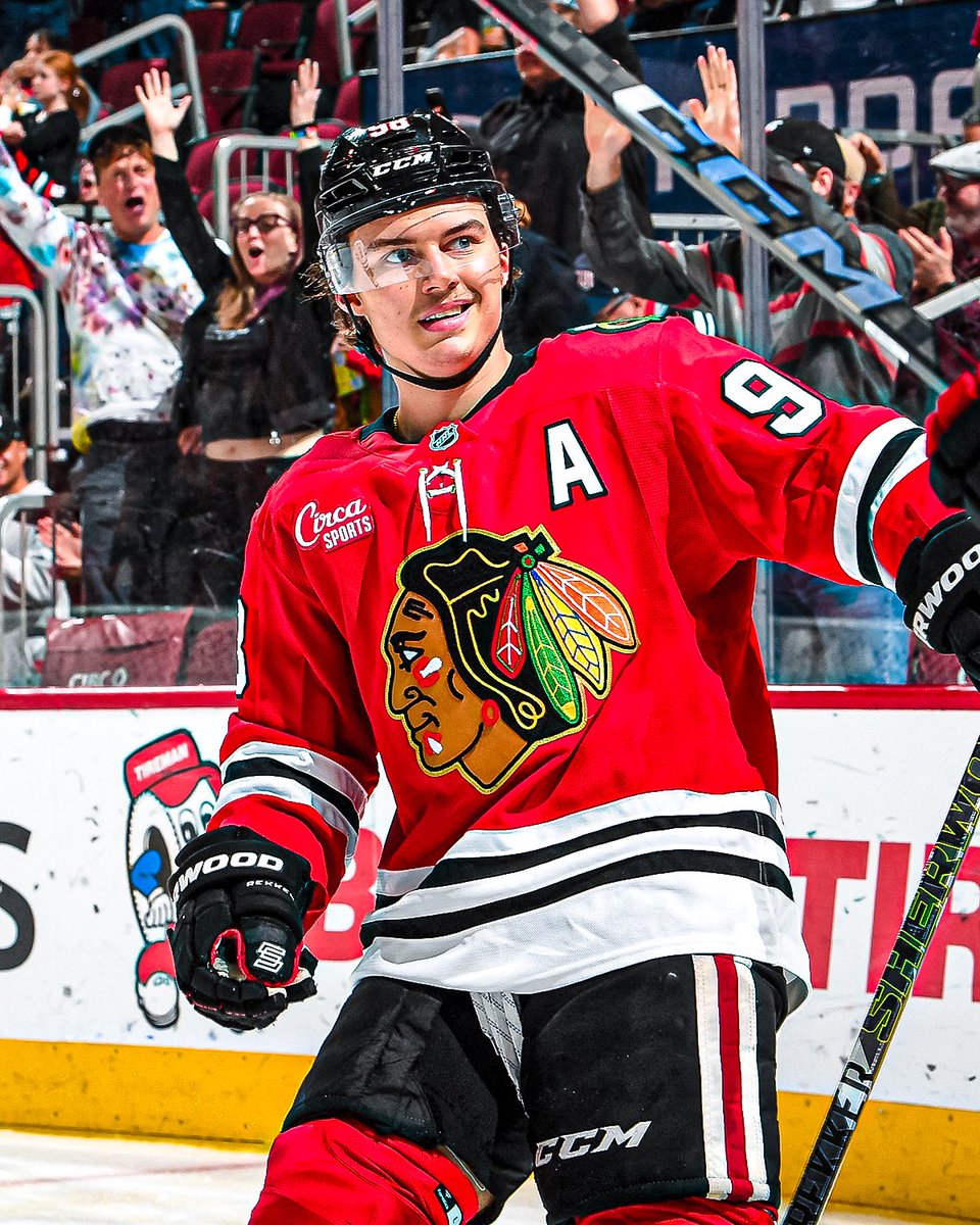 GinoHard_'s tweet photo. Connor Bedard is expected to make his season debut tomorrow against Pittsburgh, per @emilymkaplan 👀

His return hinges on getting through morning skate without a setback. https://t.co/pw8x0pgIDo