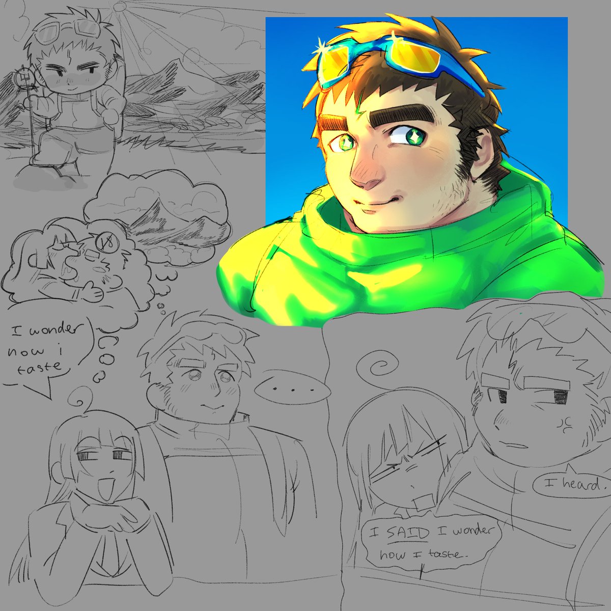 Sheetzking's tweet photo. i cant draw sunglasses (?) sorry👓 #放サモ https://t.co/Y1HDR2TF4a