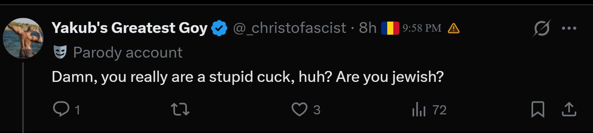 _christofascist's tweet photo. @ardito_tnw Asked it as soon as I saw his subversive posts. https://t.co/Xby03wqj3f