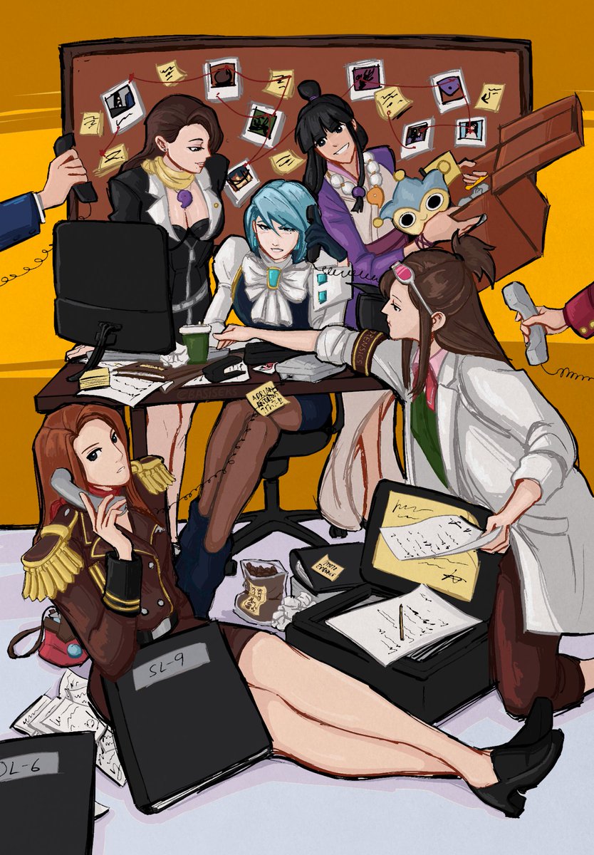 basiseks's tweet photo. Some of my favorite ladies working together!! 

#aceattorney #逆転裁判 https://t.co/jNDgrUSUwU