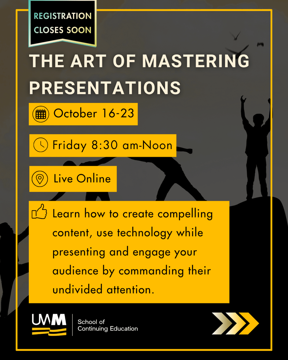 UWMContinuingEd's tweet photo. The modern workplace demands more than just technical skills. 

The ability to lead teams, manage challenges and drive innovation will help you establish your place within your organization and industry. 

Browse our courses today! https://t.co/dV9tPC7ADC https://t.co/XQnRV09MY6