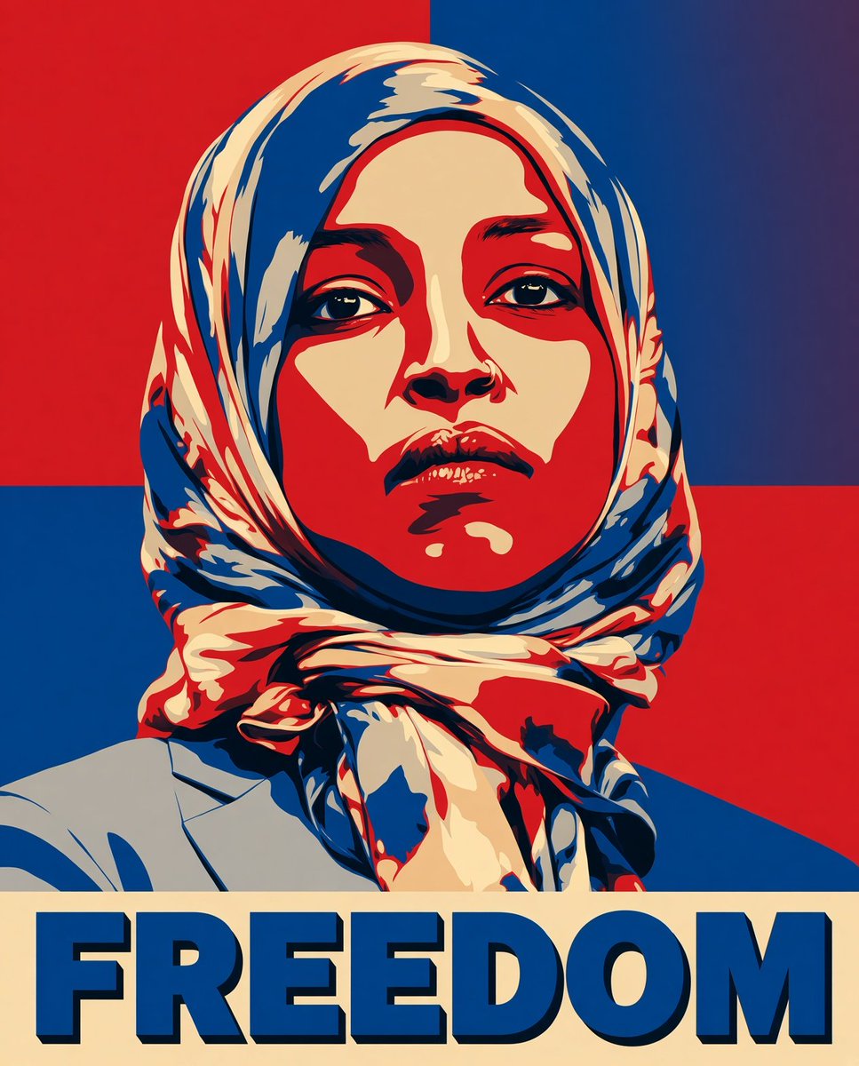 ImmortanZit's tweet photo. Ilhan Omar is being persecuted as she is a strong, independent woman who will one day be President.
🇸🇴🇸🇴🇸🇴 https://t.co/ZeUfX97f79