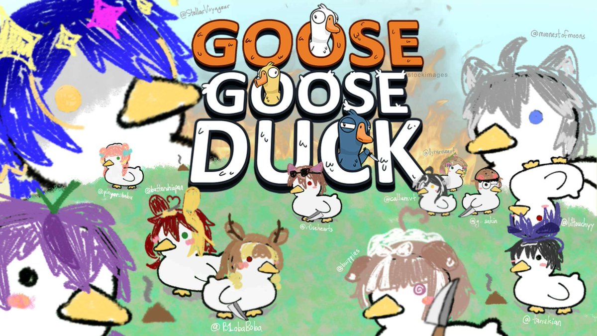 RightHandManSan's tweet photo. This Friday (16 Oct) at 11PM MYT, we’re playing Goose Goose Duck with a bunch of streamers and friends!

Most of us are playing together for the first time, and somehow we’ve decided that stabbing and lying to each other is a good way to get to know one another.

See you there!🍆 https://t.co/n4VWOlrEqR