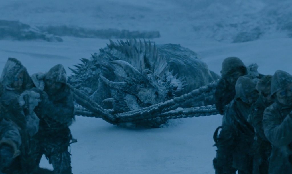 Martian4uu's tweet photo. Hey @grok In GOT, if the Night King &amp; the wights couldn't swim, then who went underwater and chained the dead dragon in the lake in S7 and how did they do it? https://t.co/wfxjR5YMjq