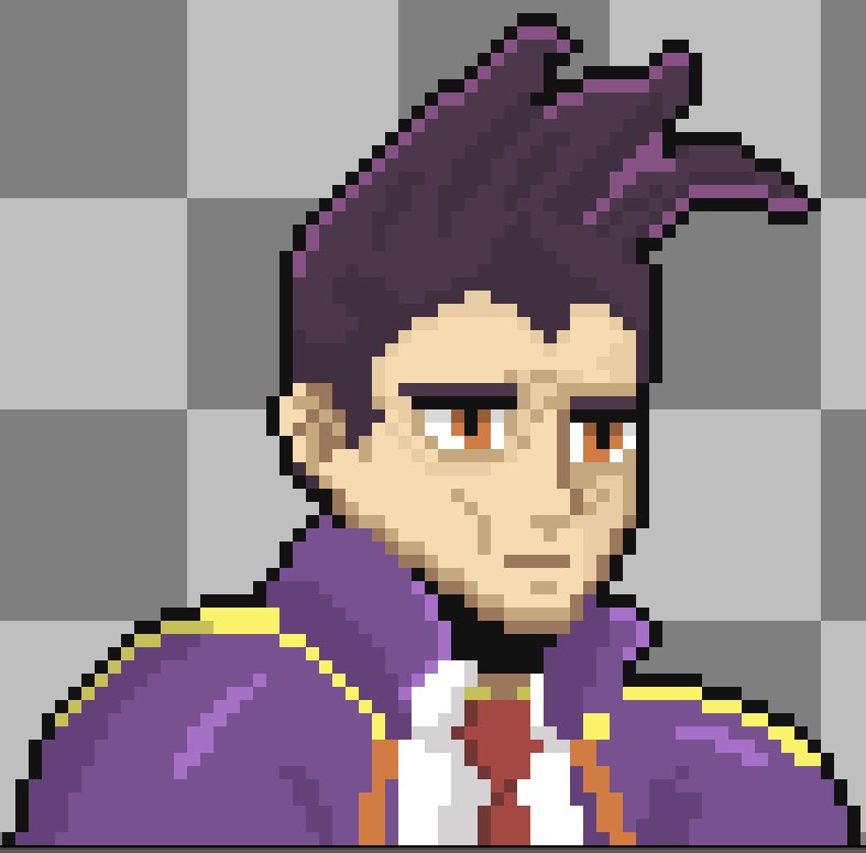 play_mixheart's tweet photo. Another before and after with the early antagonist, Dodger.  I kind of threw together his initial portrait starting out game dev and it’s haunted me for a while. This is a theme lately with my posts but I feel so good knowing the studies and work is paying off

#gamedev #pixelart https://t.co/j7idBkvzgK