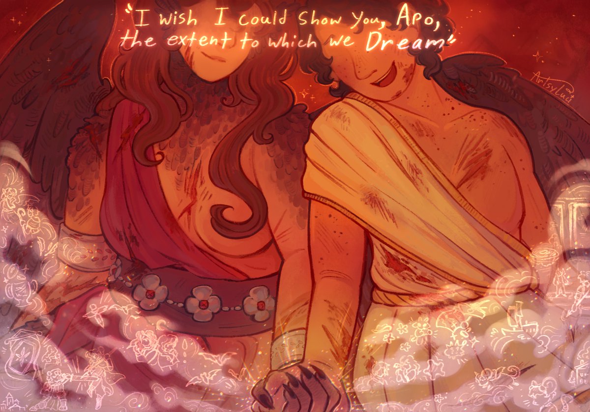 artsyluci's tweet photo. "I wish I could show you, Apo, the extent to which we dream."

#pantheonsmpfanart #apokunafanart #owengejuicetvfanart https://t.co/Y57eeuhXVH