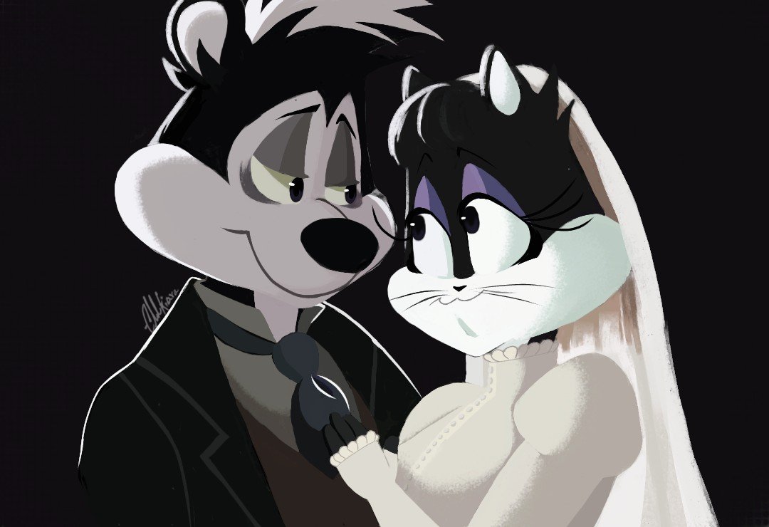 elulukiara's tweet photo. #looneytunes #pepelepew #penelopepussycat #corpsebrideAU https://t.co/yXxKlzWzW9