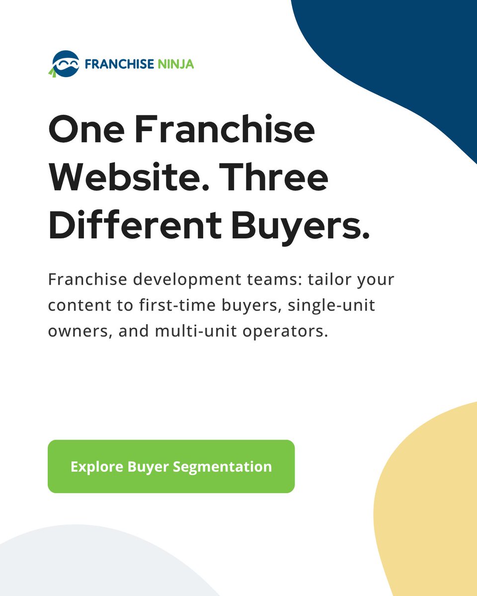 Franchise_Ninja's tweet photo. Your franchise site has one message.

Your visitors have three questions:
"Can I do this?"
"Can this replace my job?"
"Is this worth adding to my portfolio?"

One page cannot answer all three well. Here is how to fix it: https://t.co/2wrjDiV8PA https://t.co/PJAK9o1siU