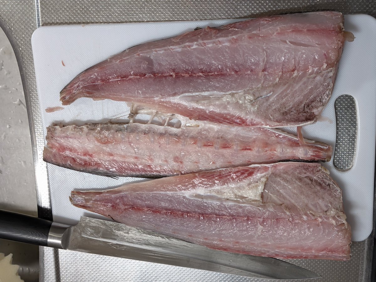 Tenta_Tender's tweet photo. アジづくし…！！🐟️

さすがにこれを開いてアジフライにしたら大変なことになるからいろんな料理にしてみた🔪

刺身、腹身の炙り、赤味噌のなめろう、天ぷら！
MVPは…かぼちゃの天ぷら！🏆️←
でも海苔となめろうも最高！

最近、釣りばっかでフェチポスないって言われたけどうまいし仕方ない…🙌 https://t.co/3h7ybJGMXk