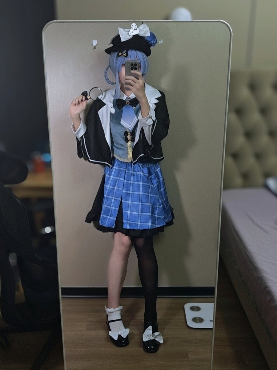 cloud0374's tweet photo. 超魔法少女级的侦探！😋
（第一次cos捏，开心🥰）
#男娘 #cos #橘雪莉 https://t.co/CeXZ15KClS