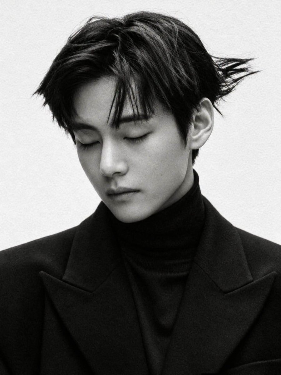 __BTS_V95's tweet photo. 🖤 V for D’FESTA: THE ORIGIN. He looks perfect in black! 🔥✨💜 https://t.co/e7xj72Q91G