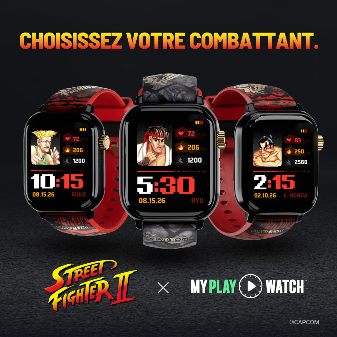 MaxEnt_FR's tweet photo. Chun Lee l'heure que sur ma montre Street Fighter 😏

🗣️ HADOKEN ‼️ Street Fighter II est à l'honneur avec un nouveau modèle de montre de jeu My Play Watch, disponible dès le 11 décembre ! 💥

Plus d'infos et liens de précommande : https://t.co/ELjZWpmJgi