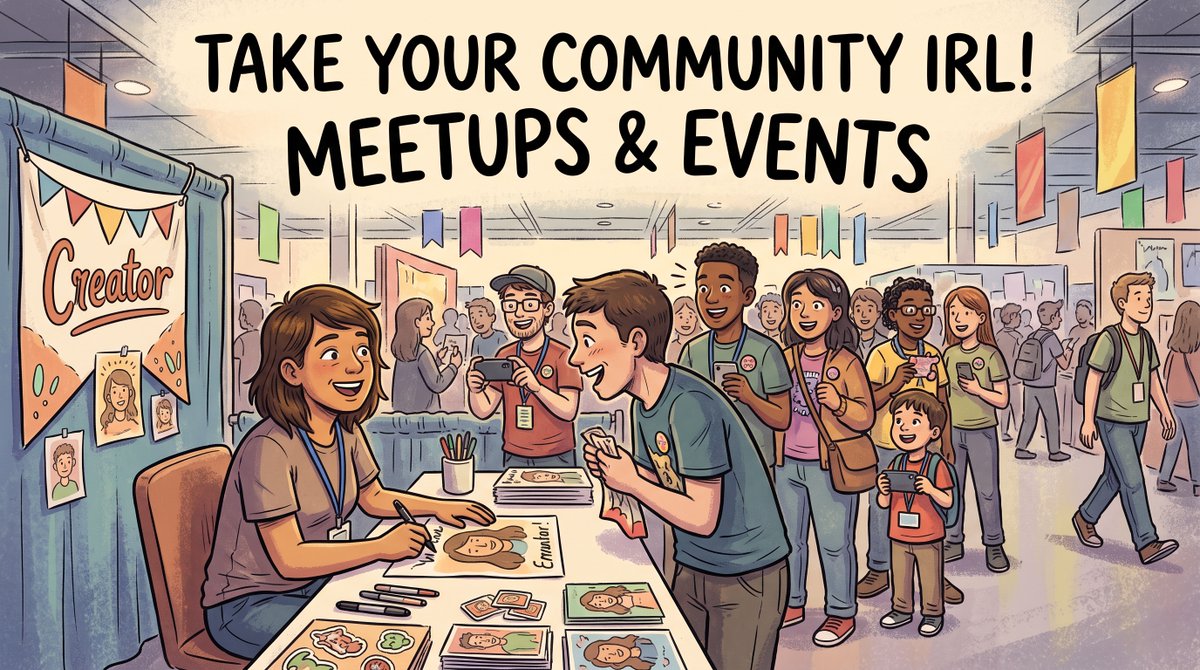 LiveSearchApp's tweet photo. 3️⃣ A Physical Component ➔ Meetups &amp; Events 🎟️

Taking your digital community IRL through meetups, conventions, or local events solidifies the bond. Moving off-platform turns casual viewers into a dedicated, unshakeable community.

🚨 Please be mindful of security concerns. https://t.co/CptEzjkI40