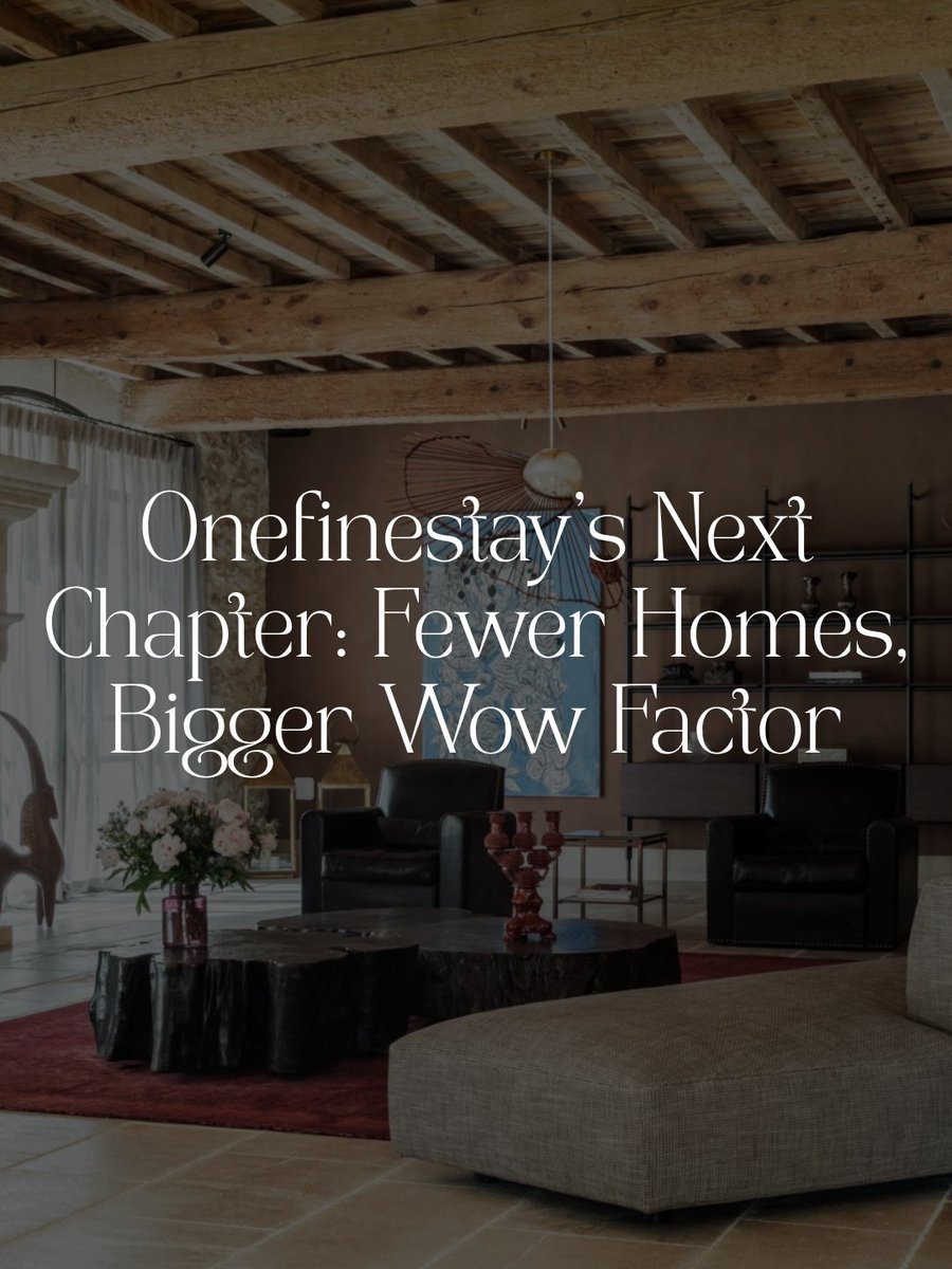 LuxuryTAmag's tweet photo. Ashlee Collins, the president of onefinestay, spent the first part of the year shrinking the brand on purpose.

The pivot, she said, came straight from the people booking. Head to the link to read more about the brand's next chapter. https://t.co/KckmoGTiSE https://t.co/kxcYjBwXtK