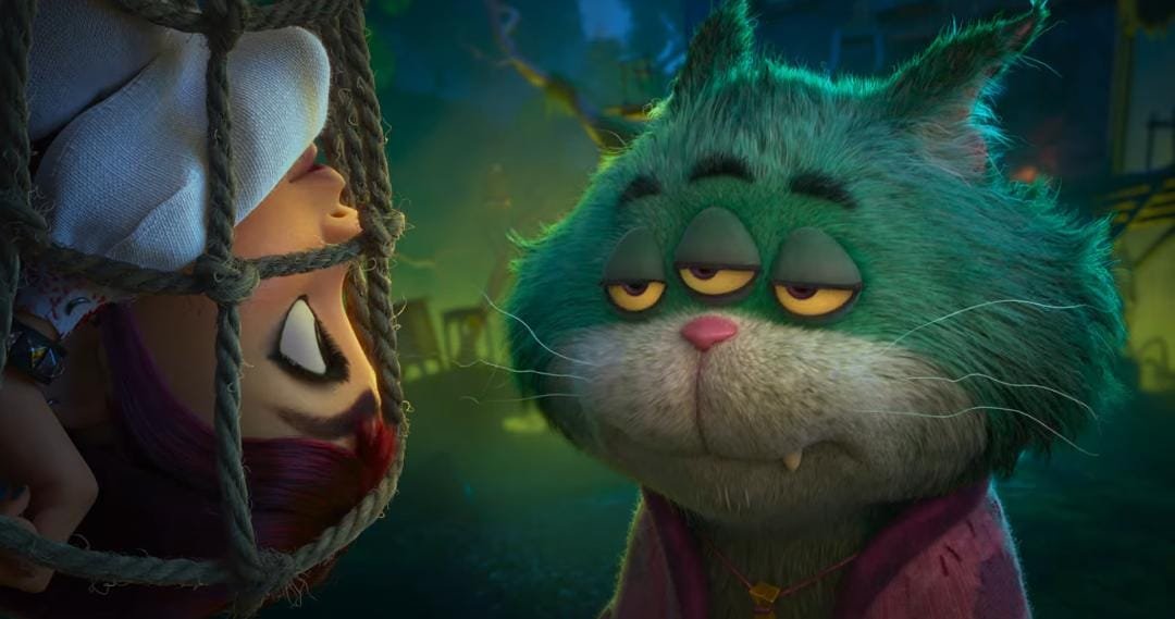 WillymoviesR's tweet photo. El gato con pintas de vendedor de droga de #Hexed tiene pinta de ser el MEJOR personaje de toda la película.

Su diseño a lo elastico me recuerda al mismísimo Genio de Aladdin. https://t.co/BU0XIwrNNw