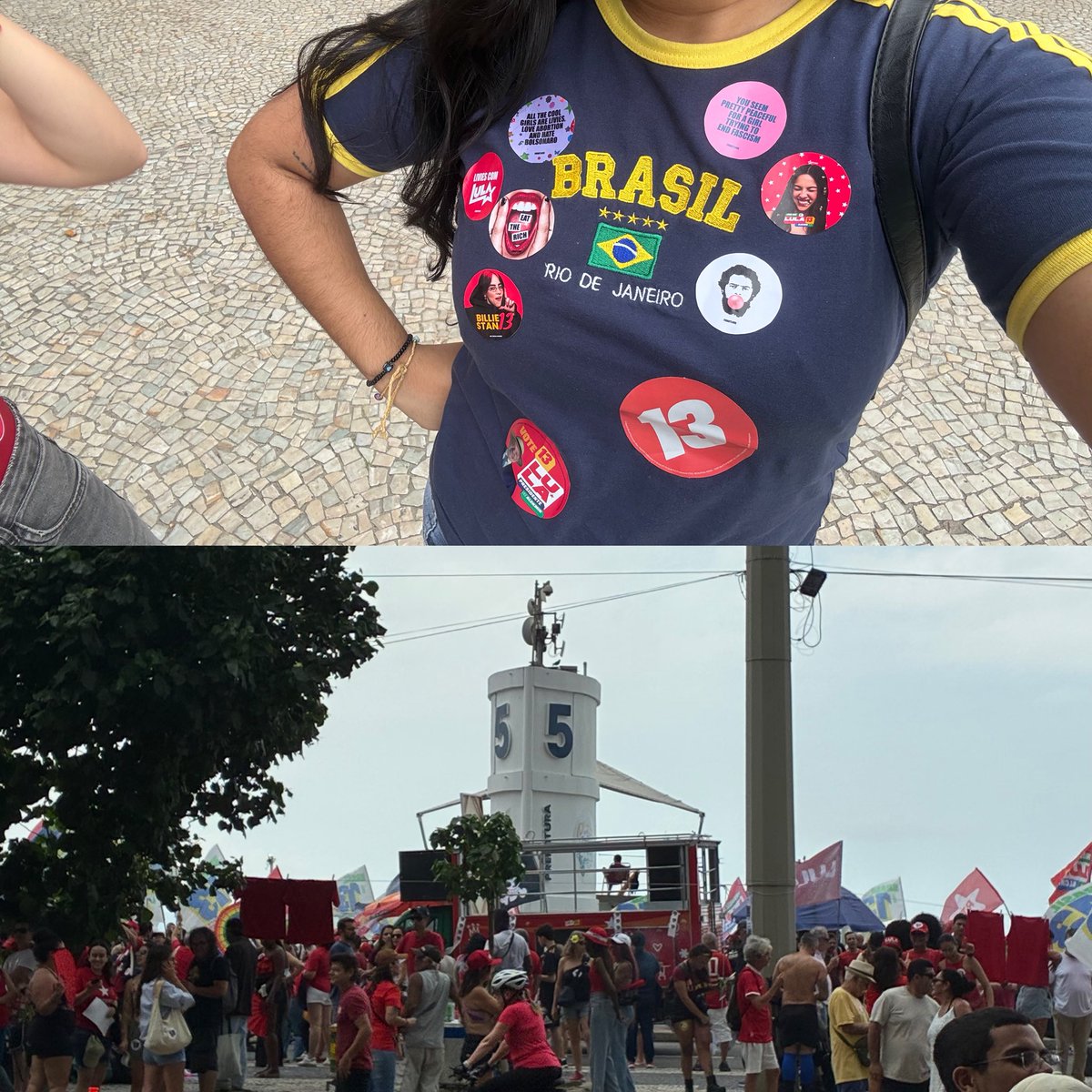 chartlivie's tweet photo. LIVIES CARIOCAS, CHEGUEI! A manifestação no Rio já começou e o chartlivie está presente! Passem por aqui (Posto 5, em frente ao Miramar Hotel) para garantir seus adesivos exclusivos. ❤️⭐️ https://t.co/MyekwSTcbs
