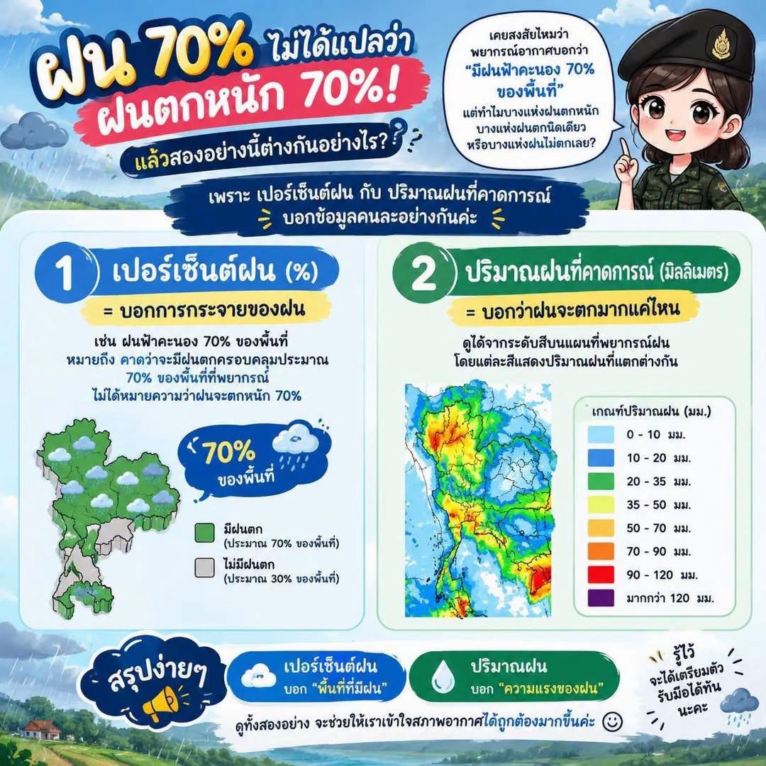 Thi40790708's tweet photo. 📌 รู้ทันพยากรณ์อากาศ เข้าใจให้ถูก เตรียมตัวให้พร้อมก่อนออกจากบ้านนะครับ 💙
#ชุดสันติสุขที่407 #กรมอุตุนิยมวิทยา #พยากรณ์อากาศ #ห่วงใยชายแดนใต้ #สันติสุขชายแดนใต้ https://t.co/oemBQxT1ok