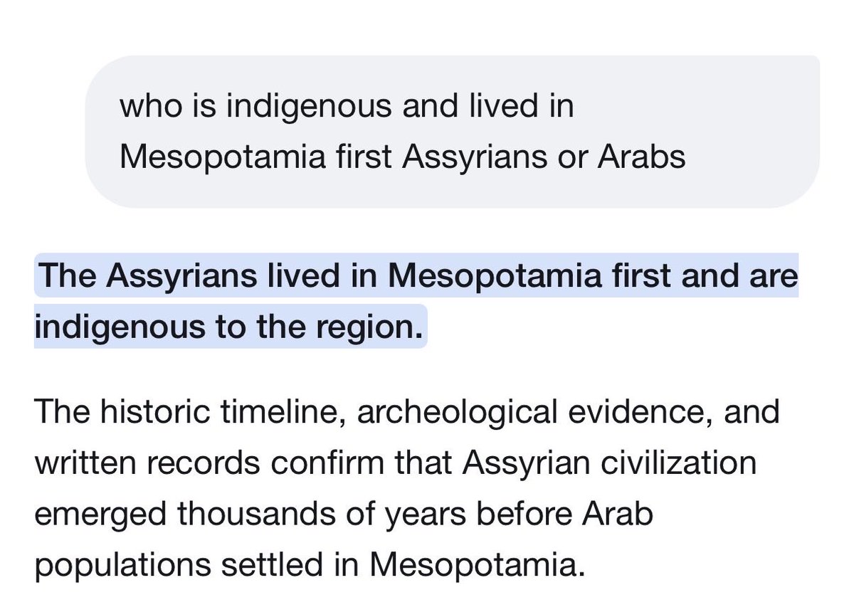 Lifeofassyrian's tweet photo. Keep it coming. Assyrians are the indigenous people of Beth Nahrain. Admitting truth doesn’t hurt arabs. It’s fact https://t.co/NqPbCv4woV