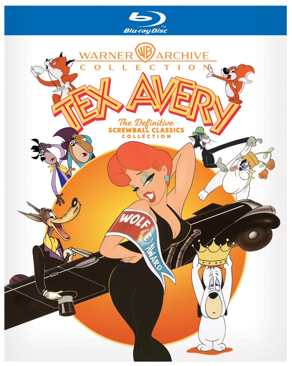 disc_connected's tweet photo. ***ANNOUNCEMENT***
Coming on December 1st on Blu-ray in the US from @WarnerArchive: #TexAvery: The Definitive #Screwball Classics Collection!
A FOUR BLU-RAY DISC COLLECTION plus a lavish 72-Page Book!
What was once a dream is now a reality. Experience the definitive, complete, and uncensored collection of master animator Tex Avery’s peerless work at Metro-Goldwyn-Mayer. This groundbreaking comprehensive anthology brings together every single comic masterpiece Avery created during his tenure at the studio. Experience the astonishing brilliance and jaw-dropping sight gags exactly as they were originally unleashed—untrimmed, unfiltered, and funnier than ever.
Tex Avery didn’t just make cartoons; he reinvented them into an animated art form all his own. Avery’s radical artistic vision, surreal logic, and fourth wall-breaking style redefined what animated shorts could be. From the wild transformations of the Wolf and Red Riding Hood to the chaotic antics of involving his deadpan canine Droopy, Avery's creations remain the pinnacle of golden age animated lunacy, touched with anarchy and genius.
As a first-of-its-kind retrospective, this comprehensive four-disc collection leaves no stone unturned. To provide the ultimate Avery archive, this collection includes not only his 63 M-G-M animated shorts, all uncut, all uncensored, but also contains the Droopy cartoons helmed by fellow Metro directors after Avery’s departure from the studio. Accompanied by a lavish 72-page booklet, special features and archival rarities, this definitive collection is a mandatory centerpiece for animation enthusiasts to treasure forever.
CONTENTS:
Disc One
BLITZ WOLF
EARLY BIRD DOOD IT!
DUMB-HOUNDED
RED HOT RIDING HOOD
WHO KILLED WHO?
ONE HAM'S FAMILY
WHAT'S BUZZIN' BUZZARD?
SCREWBALL SQUIRREL
BATTY BASEBALL
HAPPY-GO-NUTTY
BIG HEEL-WATHA
THE SCREWY TRUANT
SHOOTING OF DAN MCGOO, THE
JERKY TURKEY
SWING SHIFT CINDERELLA
WILD AND WOOLFY
LONESOME LENNY
HICK CHICK, THE
NORTHWEST HOUNDED POLICE
HENPECKED HOBOES
DISC TWO
HOUND HUNTERS
RED HOT RANGERS
UNCLE TOM'S CABANA
SLAP-HAPPY LION
KING SIZE CANARY
WHAT PRICE FLEADOM
LITTLE TINKER
HALF PINT PYGMY
LUCKY DUCKY
THE CAT THAT HATED PEOPLE
WAGS TO RICHES
LITTLE RURAL RIDING HOOD
OUT-FOXED
THE COUNTERFEIT CAT
VENTRILOQUIST CAT
THE CUCKOO CLOCK
DISC THREE
GARDEN GOPHER
CHUMP CHAMP, THE
THE PEACHY COBBLER
COCK-A-DOODLE DOG
DAREDEVIL DROOPY
DROOPY'S GOOD DEED
SYMPHONY IN SLANG
CAR OF TOMORROW
DROOPY'S DOUBLE TROUBLE
MAGICAL MAESTRO
ONE CAB'S FAMILY
CABALLERO DROOPY
LITTLE JOHNNY JET
TV OF TOMORROW
THE THREE LITTLE PUPS
DRAG-A-LONG DROOPY
BILLY BOY
HOMESTEADER DROOPY
FARM OF TOMORROW, THE
DISC FOUR
THE FLEA CIRCUS
DIXIELAND DROOPY
FIELD AND SCREAM
THE FIRST BAD MAN
CELLBOUND
DEPUTY DROOPY
MILLIONAIRE DROOPY
CAT'S MEOW
GRIN AND SHARE IT
BLACKBOARD JUMBLE
ONE DROOPY KNIGHT
SHEEP WRECKED
MUTTS ABOUT RACING
DROOPY LEPRECHAUN
SPECIAL FEATURES:
~Tex Avery: The King of Cartoons
~Droopy and Friends: A Laugh Back
Bonus "Original Release" Shorts-
~The Shooting of Dan McGoo (1945)
~Wild and Woolfy (1945)
~Lucky Ducky (1948)
COLOR
4 BD-50
ENGLISH SDH
Aspect Ratios 16x9 1.37:1 and 16x9 2.35:1 Letterbox
Audio Specs: DTS-HD MA 2.0 Mono
NOT RATED
#BluRay #PhysicalMedia #BluRays #BoutiqueBluRay #CultMovies #DiscConnected #WarnerArchive #Animation