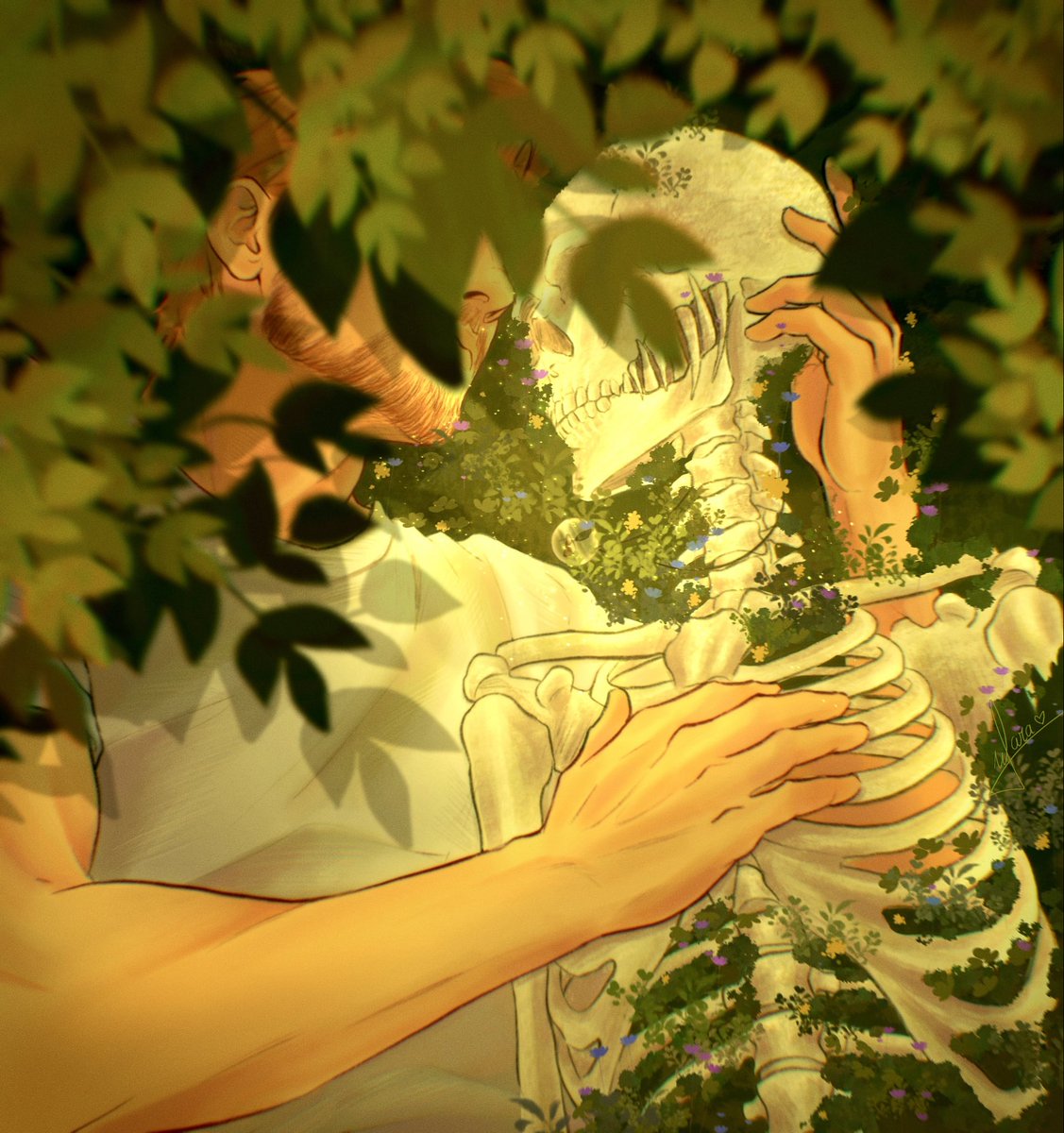 Tealeaffs's tweet photo. “What is grief, if not love persevering?” 
This is suppose to be for day 12 of the bloodymarytober with the prompt. But damn i hurt myself with that one
#rylandgrace #simonironlung https://t.co/GPKSmGIBqO