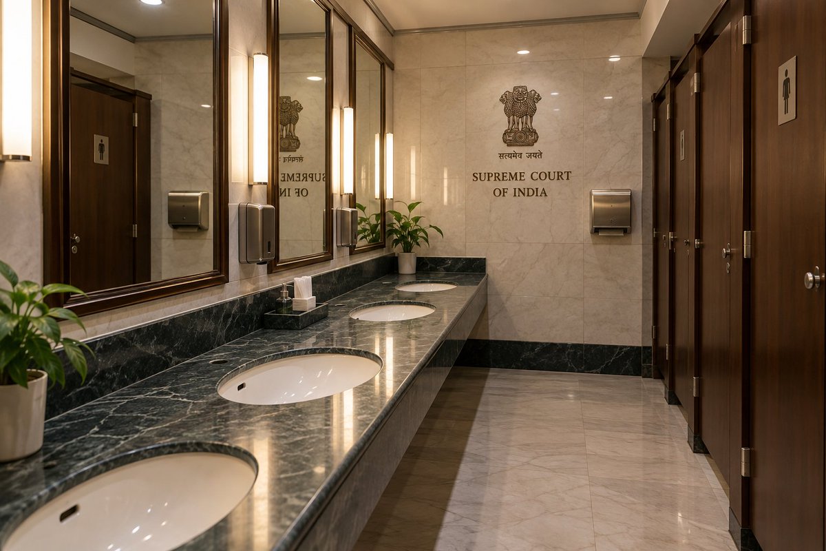 sportslawyerIND's tweet photo. Washrooms tomorrow at SC : 

Find the missing element 🥲🥲🥲🥲 https://t.co/X1fyPTJjeL