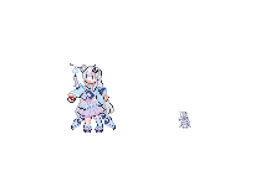 Rainy_dot's tweet photo. ポケモントレーナー風ドット絵FA再掲 https://t.co/0ATji0OuBL