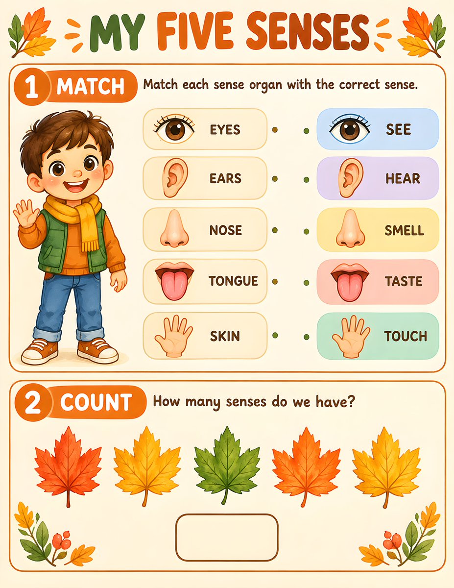 Secretelogique's tweet photo. 🍁 Help kids ages 4–8 explore the human body, five senses, healthy eating, hygiene, exercise, sleep, and feelings through fun activities!

Discover the book 👇
https://t.co/d8xutopduY
#EarlyLearning #KidsActivities https://t.co/fN7wDzkC6e