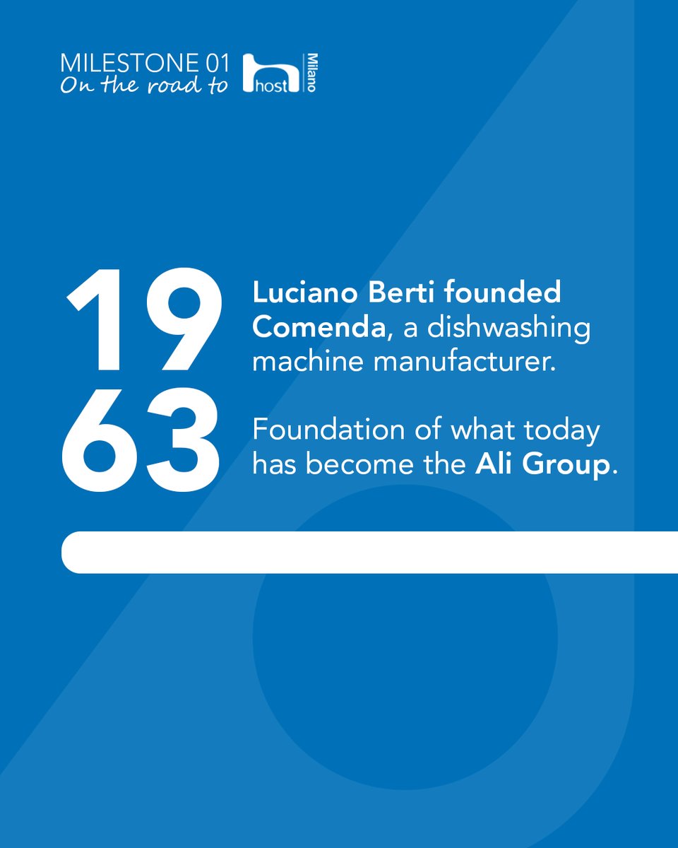 AliGroupFS's tweet photo. ⏳ The countdown to #HOST Milano begins!

As we look ahead to the next edition, we're taking a journey through our history and revisiting the milestones that helped shape who we are today.

But first… do you know what Ali stands for?
👇 Tell us in the comments and stay tuned! https://t.co/1d1MKHDKGw
