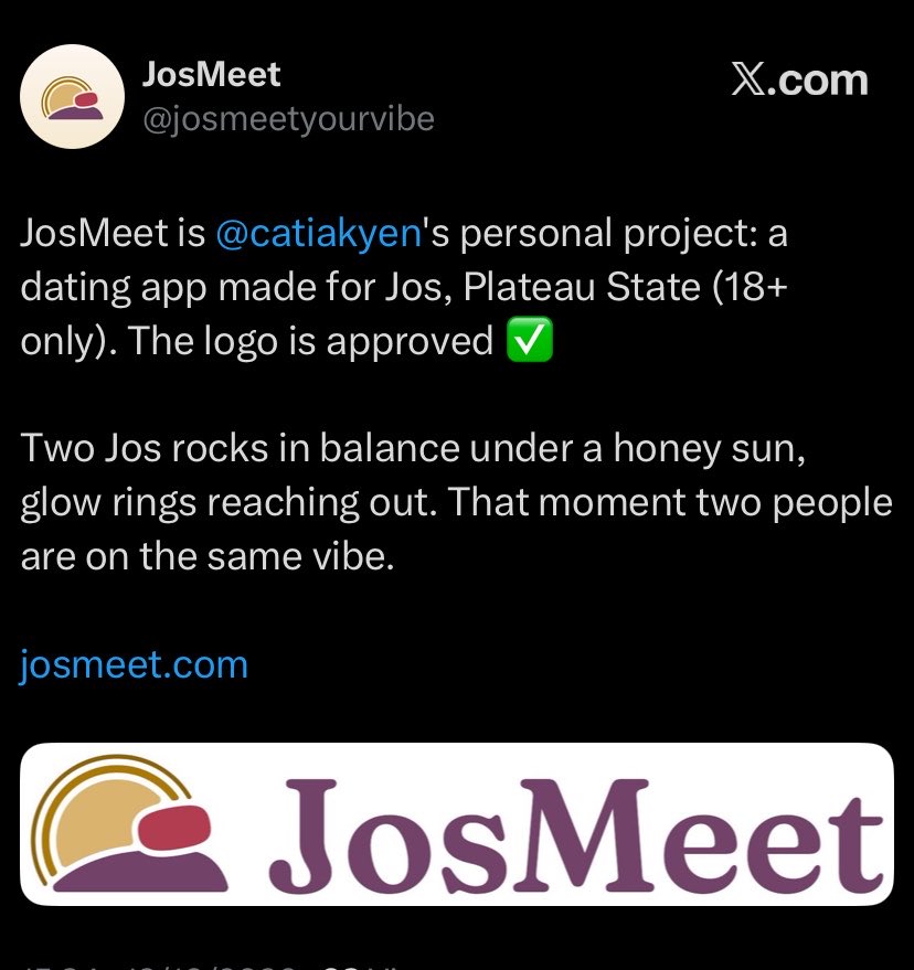 CatiaKyen's tweet photo. JosMeet and find your vibe….. coming soon!!!🤗👌🏾 https://t.co/yLgRMAejRV