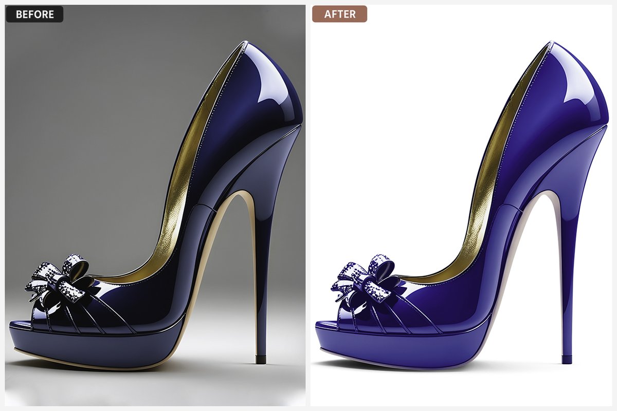 Mostafizur2108's tweet photo. A premium footwear image should showcase every detail clearly.
In this before &amp; after, I focused on product cleanup, color enhancement, edge refinement and professional presentation while keeping the product realistic.
#ShoePhotoEditing #EcommercePhotoEditing https://t.co/R5YcZASTAV