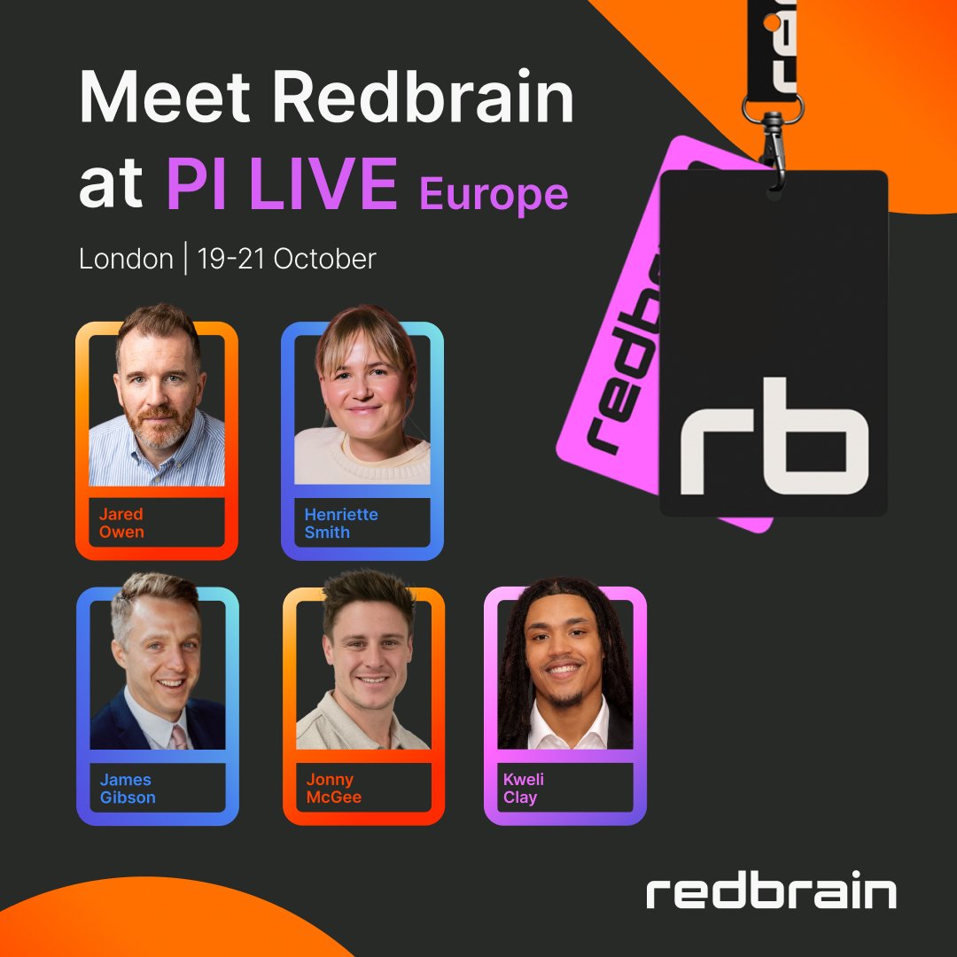 RedbrainGlobal's tweet photo. Next week we're at #PILIVE Europe in London, 19-21 October. How is AI changing the way people shop? We're building for the next generation of Shopping for our retail partners, through practical strategies, real transparency and clear insights. Come and find the team 👋 #CSS https://t.co/3REb3qe039