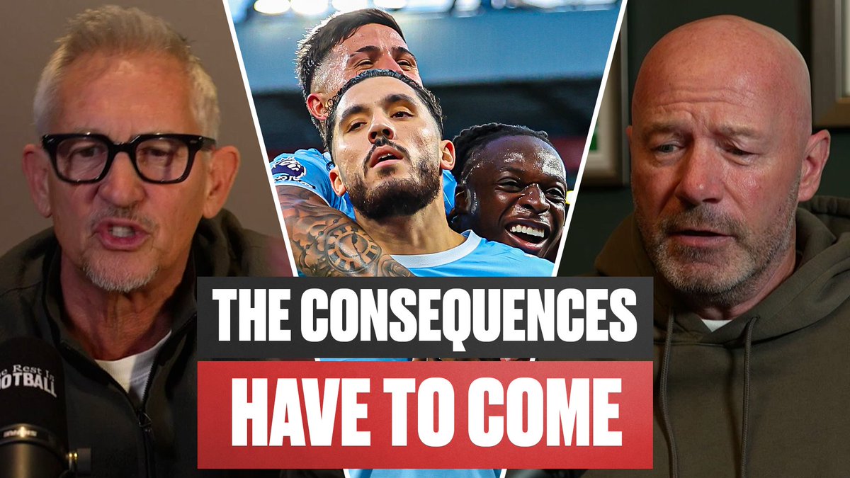 RestIsFootball's tweet photo. 🚨 New Ep Is Now LIVE 🚨

🎯 Man City Put 3 Past Liverpool
⏳ When Will The Consequences Come?
🙄 More VAR Blunders

@GaryLineker, @AlanShearer and @MicahRichards discuss this week's Premier League fixtures - out now on Netflix and wherever you get your podcasts! https://t.co/l9GvFyceqR