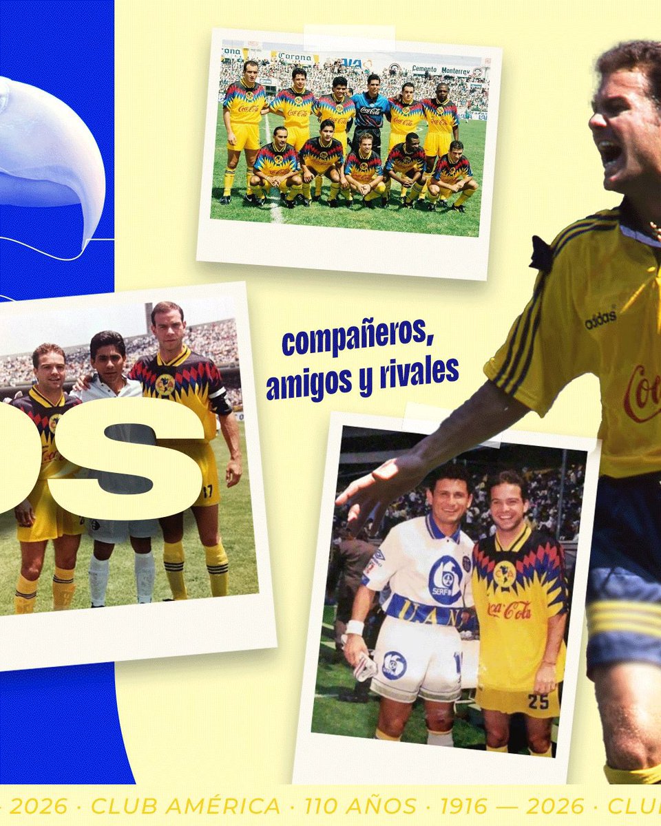 GarciaPosti's tweet photo. Hay instituciones que cumplen años y otras, como el América, que cumplen 110 años de levantar pasiones.

Tuve la fortuna de vestir la camiseta y ser parte de una etapa que recuerdo con mucho cariño. https://t.co/L86LerldE6