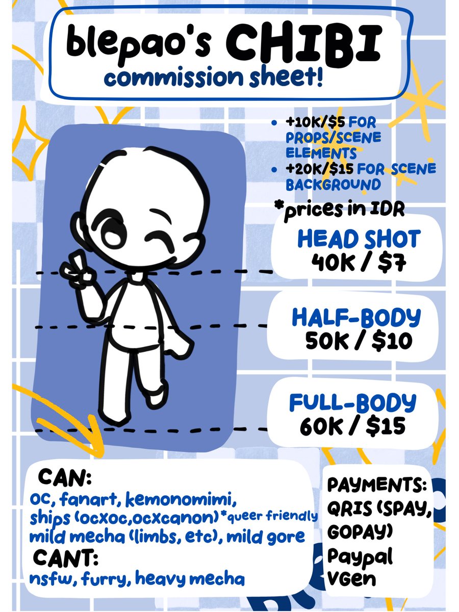 blepaoo's tweet photo. 👋 OPEN CHIBI COMMS!!! 
looking for stupid little things? I GOT YOU!!
> i regularly post my finished commissions :D
> if anything is unclear, feel free to ask — i am open to clear your doubts! ^^
im also on VGen 👀  https://t.co/DGisgNLHV3 

[ANY interaction is appreciated 🥺] https://t.co/SnUBT0WXJu