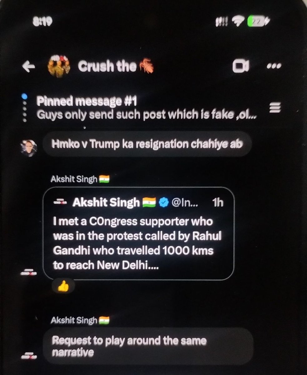 RealMrIG's tweet photo. BJP IT cell coolis are the most shameless people.

They have created a group just to spread fake news and misinformation against ongoing protest.

Here is the screenshot of the group https://t.co/gl7Kbd8HhR