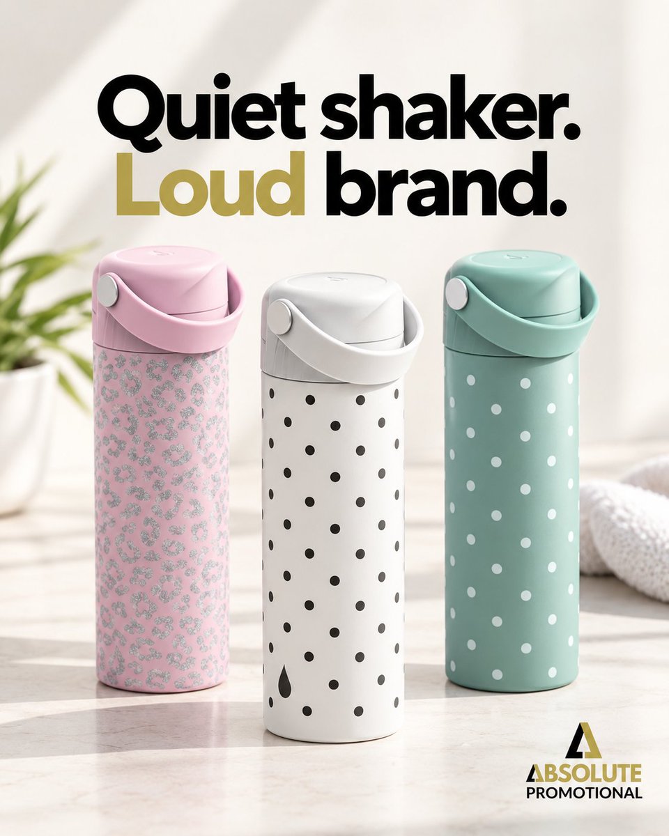 PromosAbsolute's tweet photo. Quiet shaker. Loud brand. 💪 Our new 20 oz shaker has no noisy ball. A silent mixer does the work. https://t.co/uvSaW9LuKo