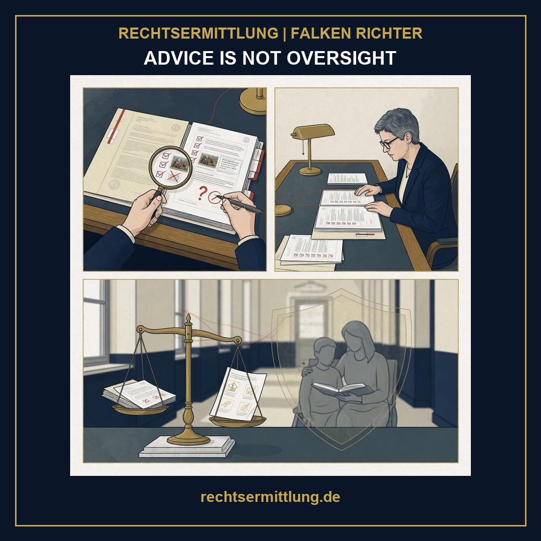 FalkenRichter's tweet photo. Independent advice is not independent oversight. Germany’s §9a SGB VIII provides ombuds offices for youth-welfare conflicts. Who can investigate systemic failures and secure corrective action? #Jugendamt #FamilyJustice https://t.co/8n9rZ231pd