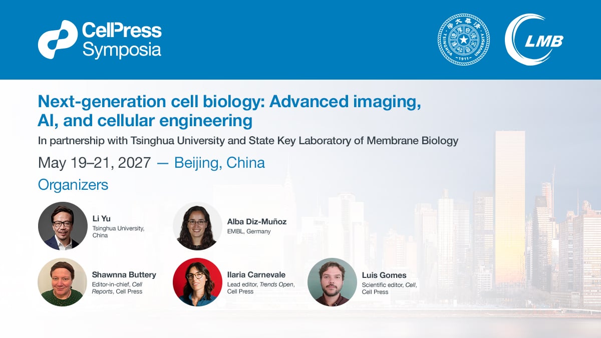 CellPressNews's tweet photo. We're pleased to welcome Manuel Leonetti, @czbiohub to #CPSNextGenCellBio27. Join an outstanding international faculty and share your research, abstracts are due Jan 8, 2027. https://t.co/DiISJHN2z9 https://t.co/8QQUK3ofaj